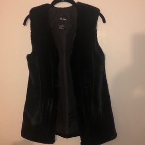 Faux fur vest used